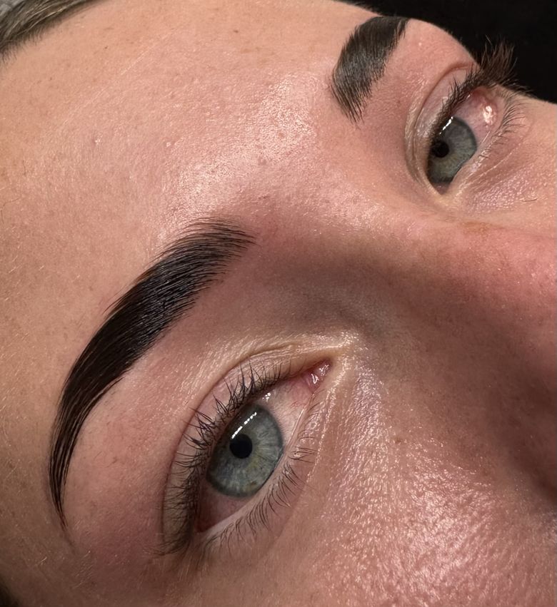 Lash lift and brow result