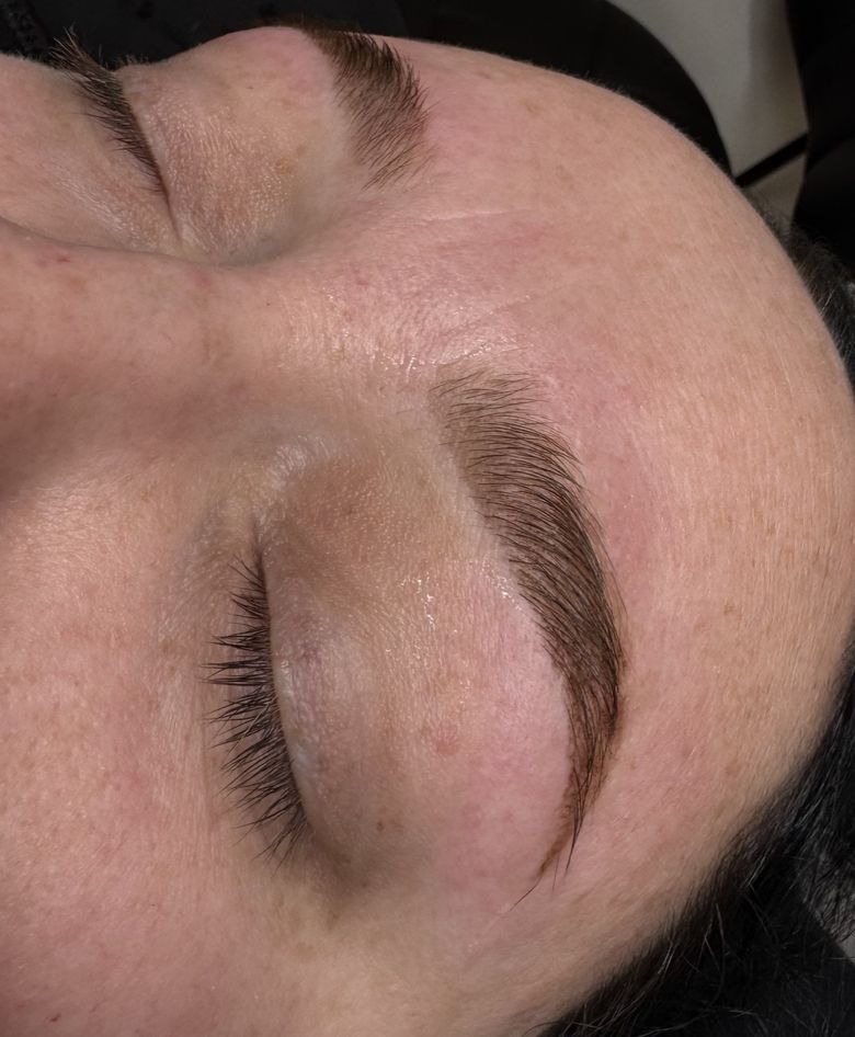 Lash lift and brow styling